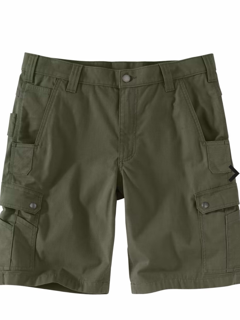 Carhartt Olive Green Ripstop Cargo Shorts - Picture 2 of 5